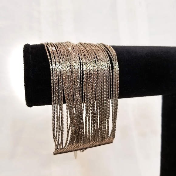 Silver Cuff Cocktail Bracelet - Picture 4 of 4